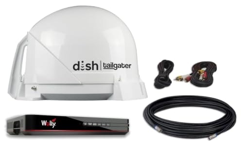 King Dish Tailgater Portable Satellite Antenna and Wally HD Receiver Bundle: $460.99