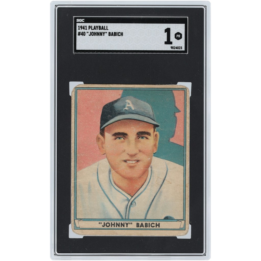 Johnny Babich 1941 Play Ball #40 SGC Authenticated Card: $119.99 Johnny Babich 1941 Play Ball #40 SGC Authenticated Card: $119.99
