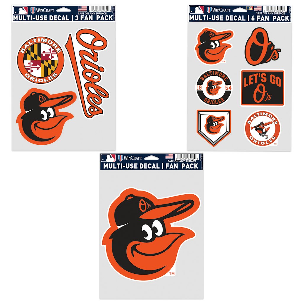 WinCraft Baltimore Orioles Fan Decal 3-Pack: $19.99 WinCraft Baltimore Orioles Fan Decal 3-Pack: $19.99