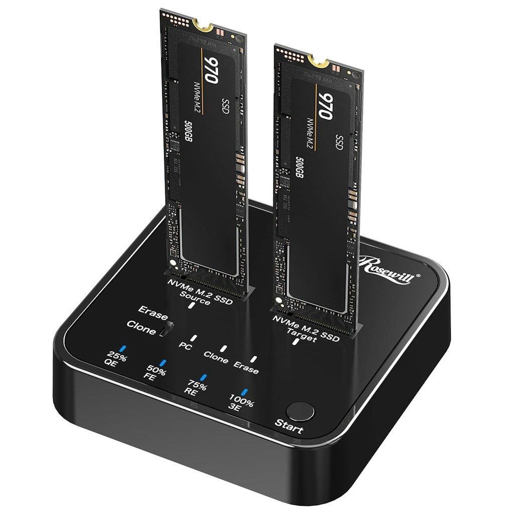 Rosewill M.2 NVMe Cloner + Eraser: $47 w/ Prime