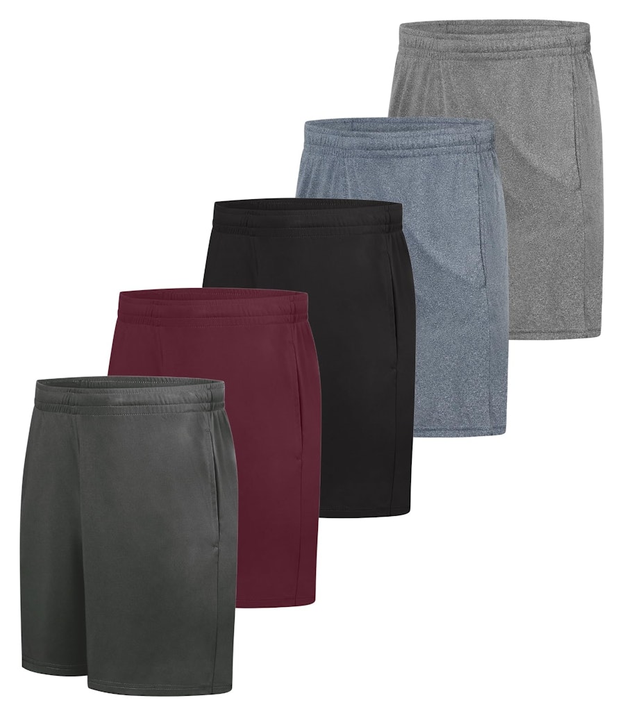 Hanes Men's Cool Dri 7" Shorts 5-Pack: $23 w/ Prime