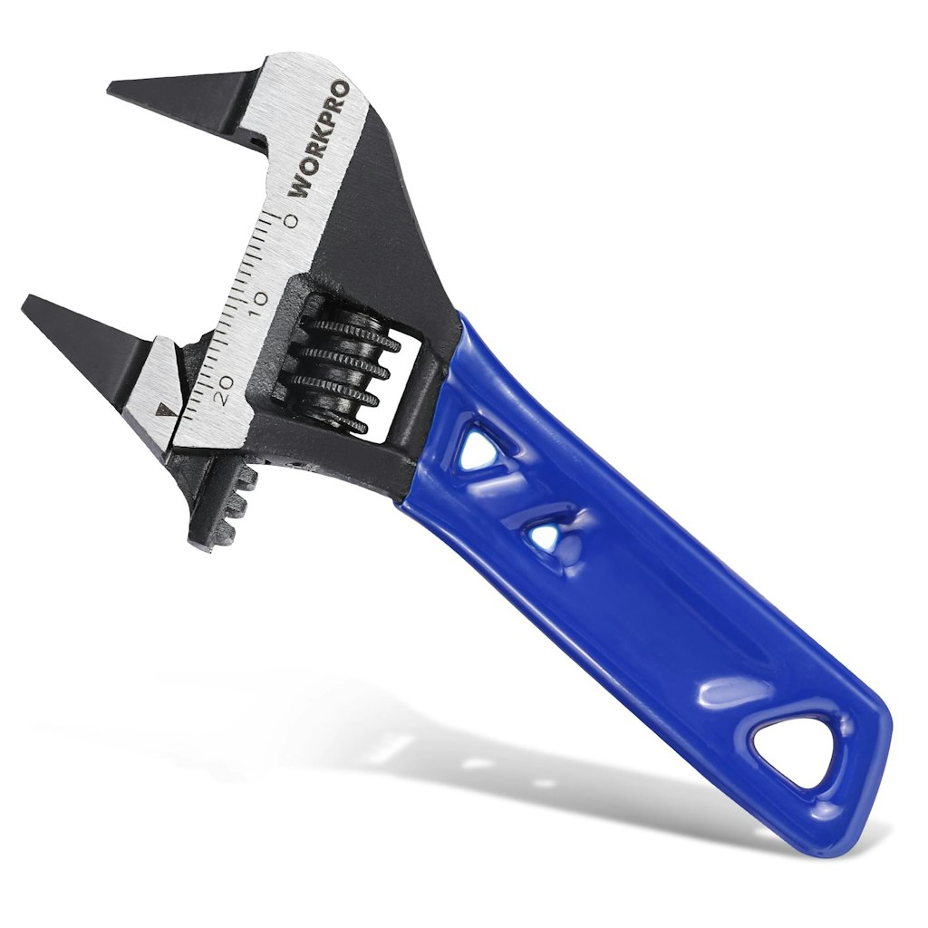 WorkPro 4" Stubby Wide Opening Adjustable Wrench: $7.64 w/ Prime