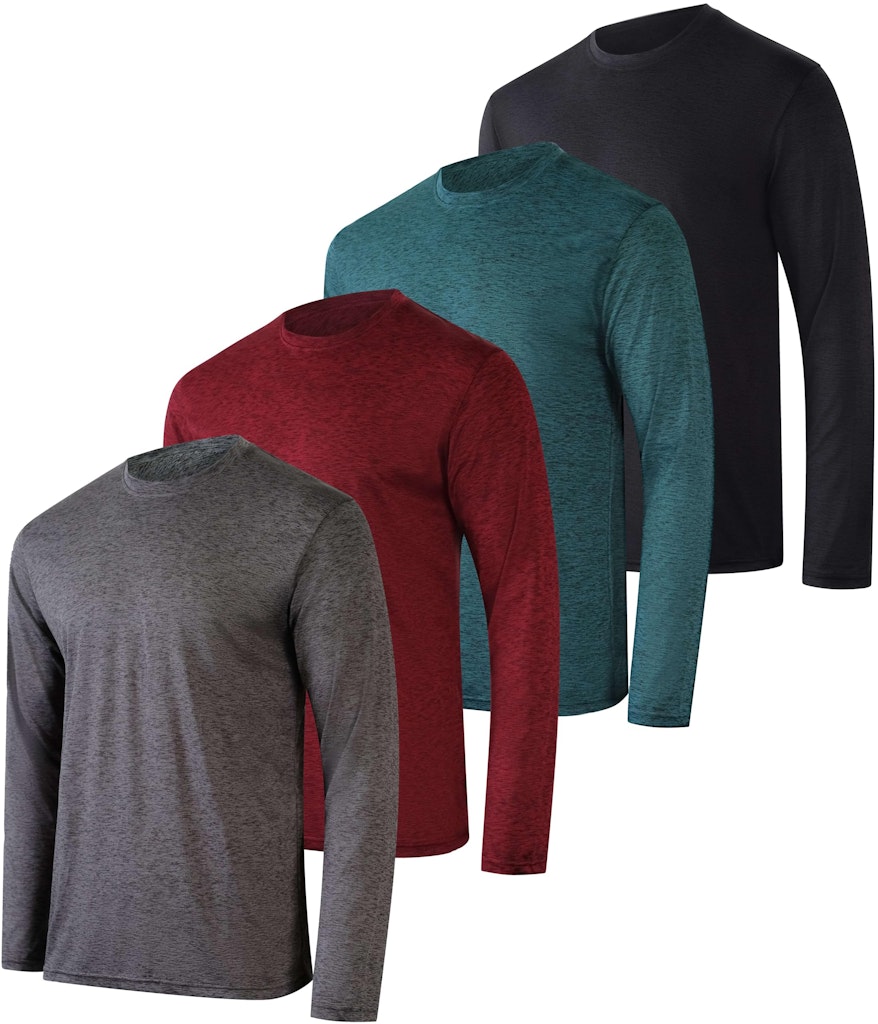 Real Essentials Men's Dry-Fit UPF 50+ Shirt 4-Pack: $22 w/ Prime Real Essentials Men's Dry-Fit UPF 50+ Shirt 4-Pack: $22 w/ Prime