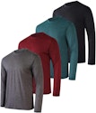 Real Essentials Men's Dry-Fit UPF 50+ Shirt 4-Pack for $22 w/ Prime + free shipping