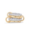 Gold-Plated Interlocked Stackable Rings for Women for $14 + free shipping w/ Prime