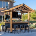 Backyard Discovery 9' x 6' Cedar Wood Outdoor Bar for $1,899 w/ Prime + free shipping