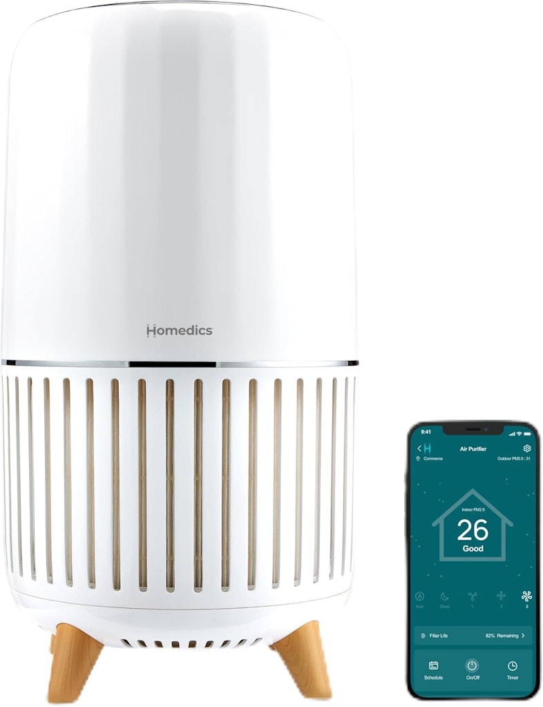 Homedics 4-in-1 Tower Smart Air Purifier: $184 w/ Prime Homedics 4-in-1 Tower Smart Air Purifier: $184 w/ Prime