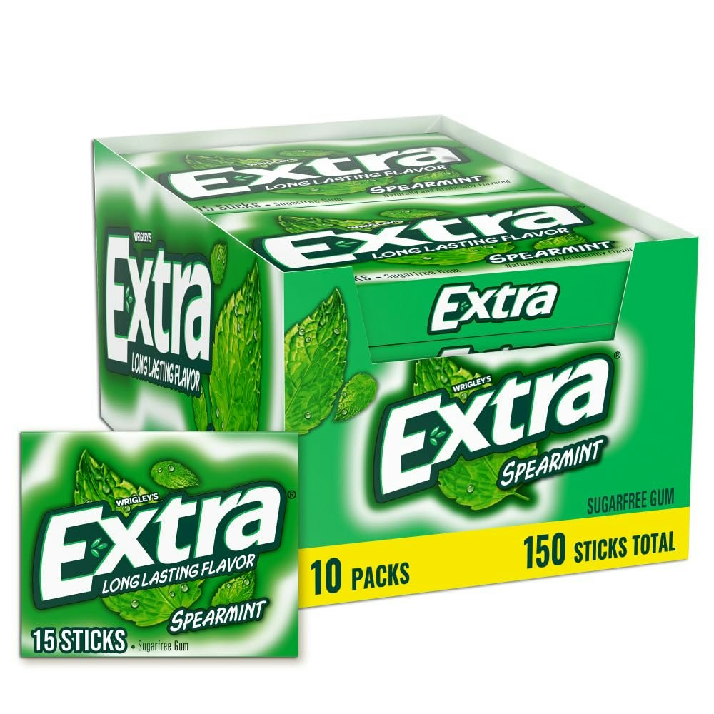 Extra Spearmint Sugarfree Chewing Gum 10-Pack: $10 w/ Prime Extra Spearmint Sugarfree Chewing Gum 10-Pack: $10 w/ Prime