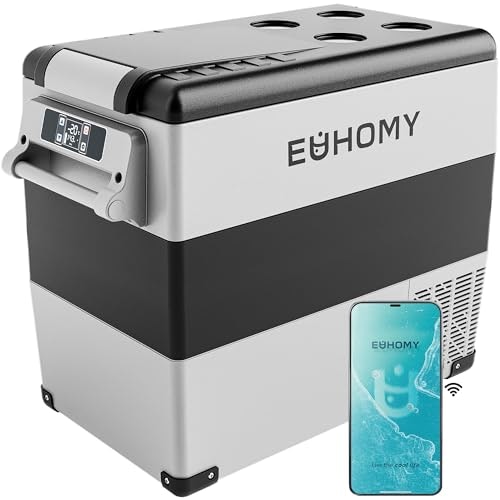 Euhomy 59-Quart 12V Portable Electric Refrigerator and Freezer: $220 w/ 