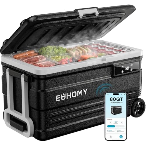 Euhomy 80-Quart 12V Portable Electric Cooler Refrigerator: $310 w Euhomy 80-Quart 12V Portable Electric Cooler Refrigerator: $310 w