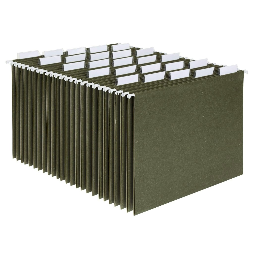 Pendaflex Letter Size Recycled Hanging File Folders 25-Pack: $9.90