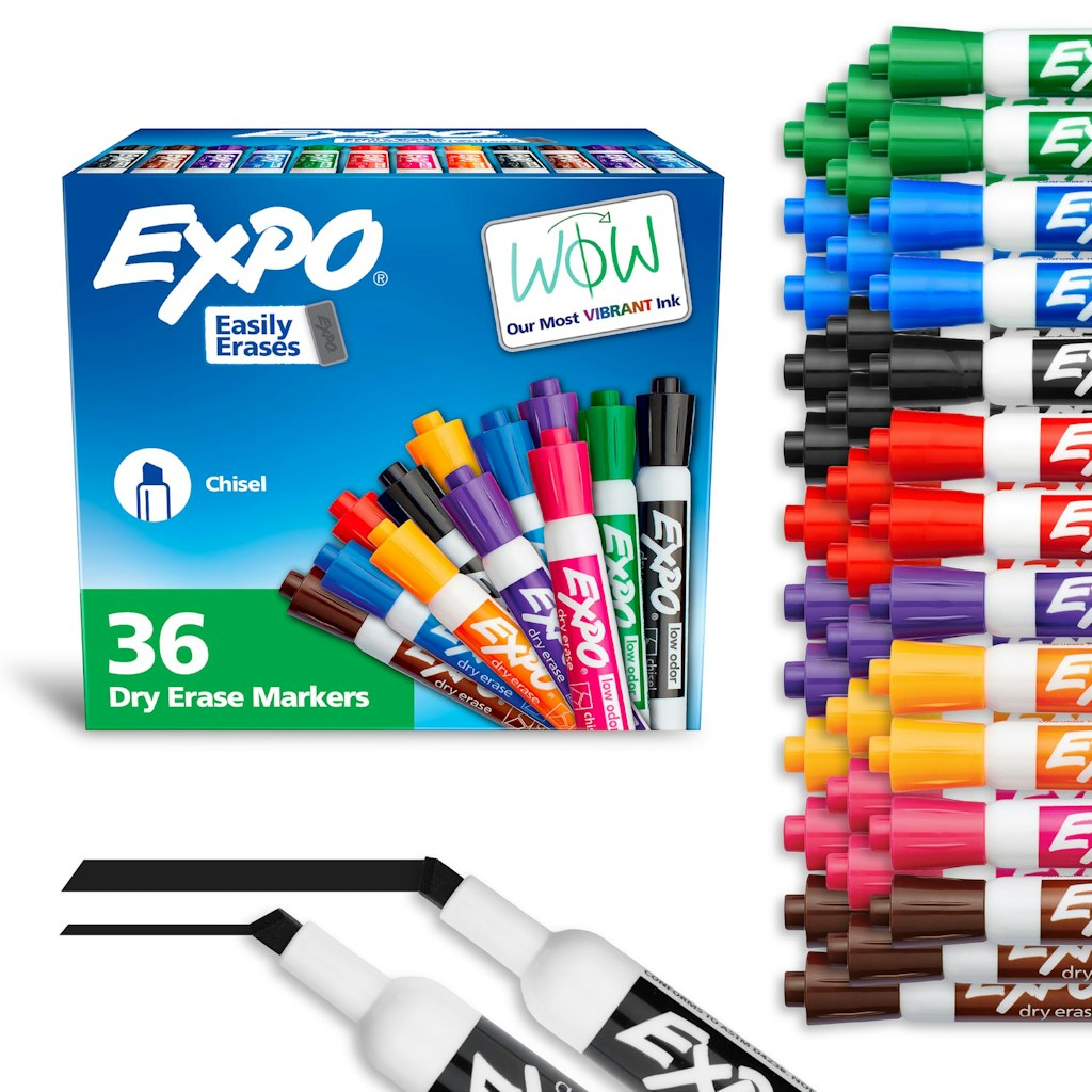 Expo 36-Count Dry Erase Markers: $18 w/ Subscribe & Save