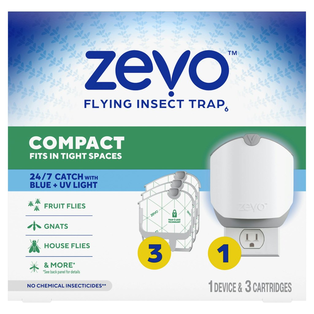 Zevo Compact Flying Insect Trap Kit w/ 3 Refill Cartridges: $19 w/ Prime Zevo Compact Flying Insect Trap Kit w/ 3 Refill Cartridges: $19 w/ Prime