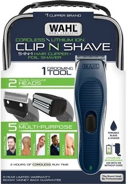 Wahl Clip & Shave Cordless Rechargeable Electric Shaver: $32 Wahl Clip & Shave Cordless Rechargeable Electric Shaver: $32