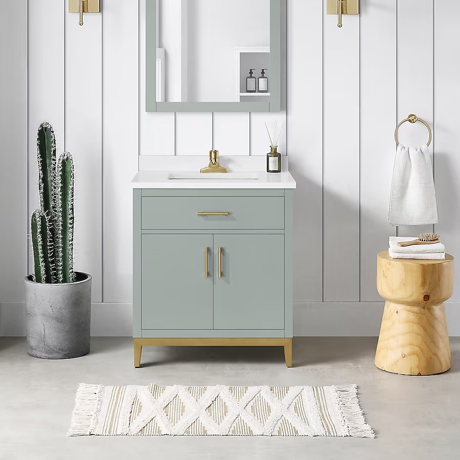 Ove Decors Diya 30" Bathroom Vanity w/ Engineered Marble Top : $644 Ove Decors Diya 30" Bathroom Vanity w/ Engineered Marble Top : $644