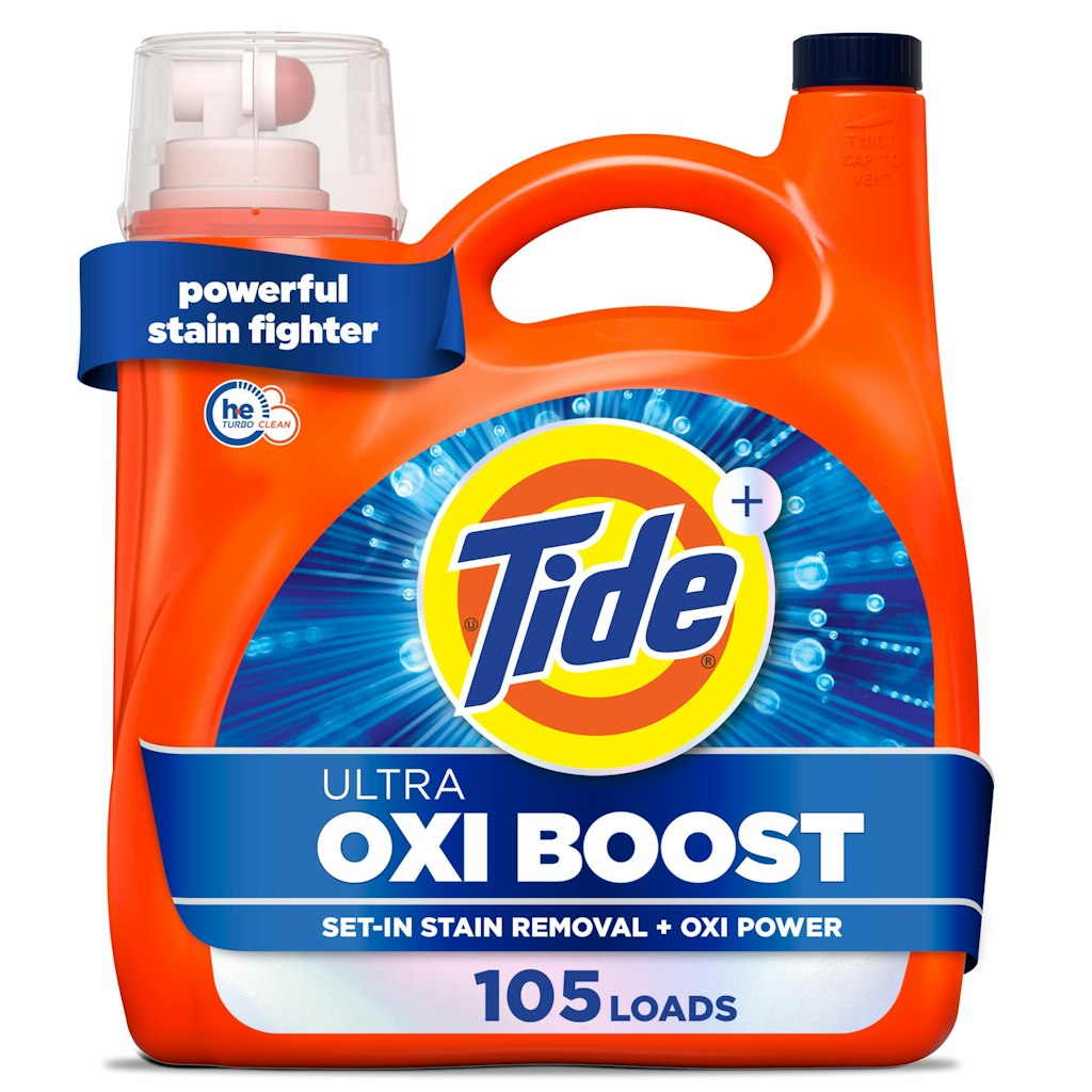 Tide Ultra Oxi Boost 148-oz. Liquid Laundry Detergent: $20 Tide Ultra Oxi Boost 148-oz. Liquid Laundry Detergent: $20