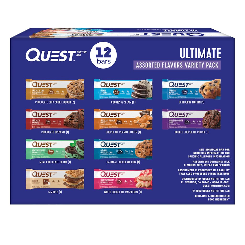 Quest Nutrition Ultimate Variety Pack Protein Bars 12-Count: $20 w/ Prime