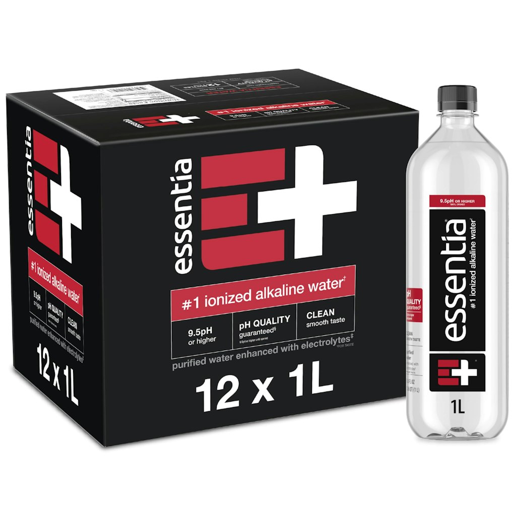Essentia 33.8-fl. oz. Ionized Alkaline Water 9.5 pH 12-Pack: $11 w/ Prime