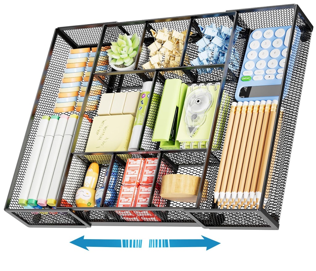 Marbrasse Expandable Mesh Drawer Organizer: $18 w/ Prime