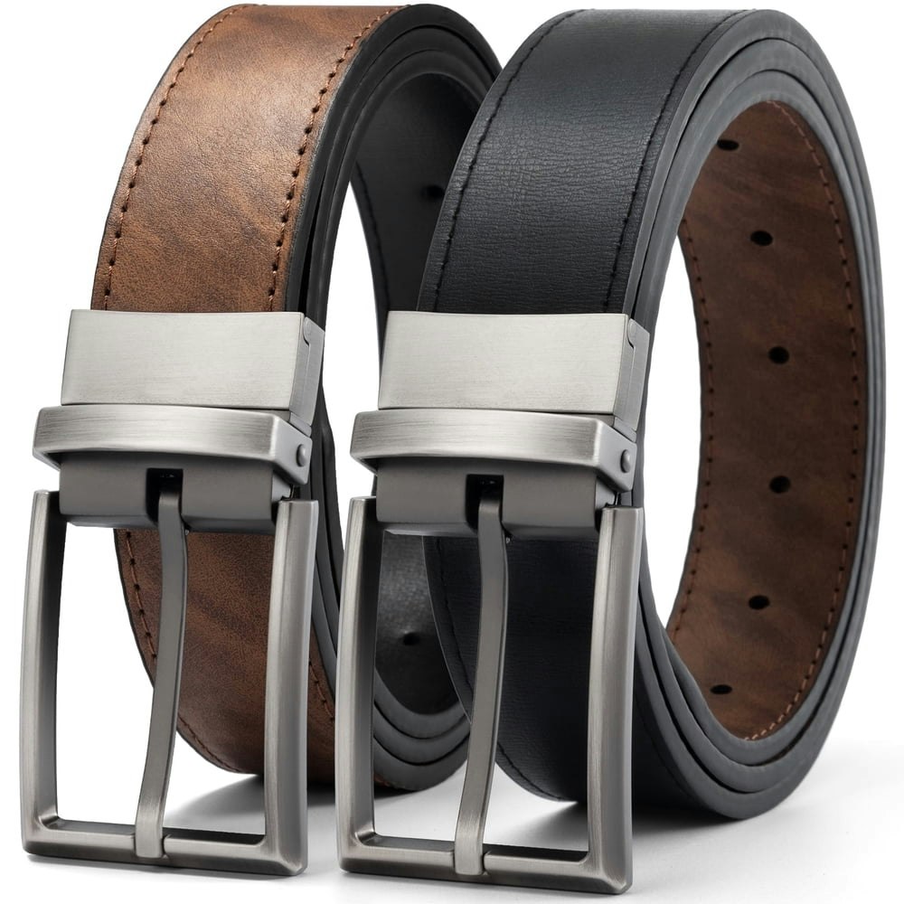Timarkment Reversible Leather Men's Belt: $14.38 Timarkment Reversible Leather Men's Belt: $14.38