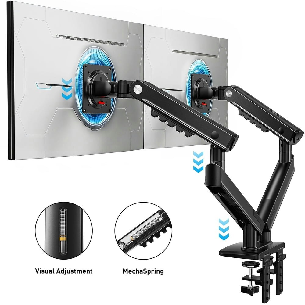 Kyspho Dual Monitor Desk Mount Stand: $39.95 Kyspho Dual Monitor Desk Mount Stand: $39.95