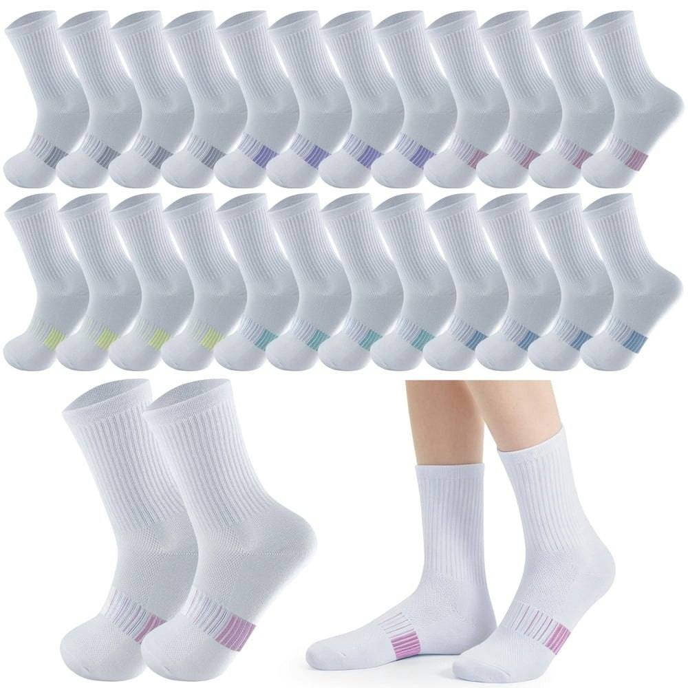 Sophproton Women's Athletic Crew Socks 12-Pack: $12.99 Sophproton Women's Athletic Crew Socks 12-Pack: $12.99