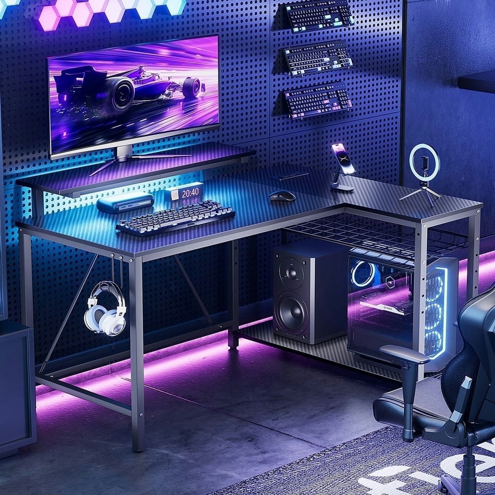 RSPGAME 42-Inch Reversible L-Shaped Gaming Desk: $75.99 RSPGAME 42-Inch Reversible L-Shaped Gaming Desk: $75.99