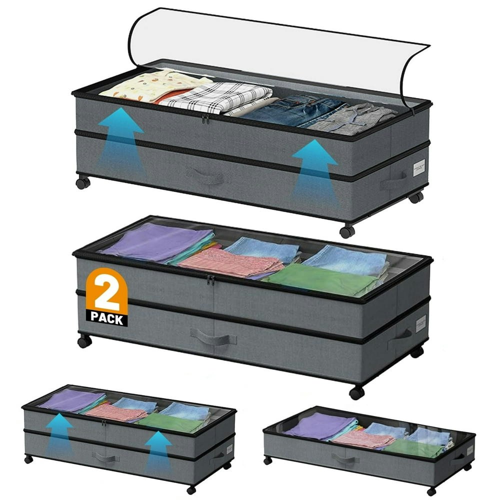 Under-Bed Storage with Wheels 2-Pack: $26.99 Under-Bed Storage with Wheels 2-Pack: $26.99