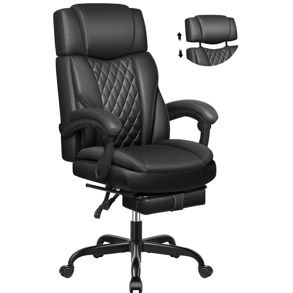 Fastes Big and Tall Ergonomic Reclining Office Chair with Footrest: $125.99 Fastes Big and Tall Ergonomic Reclining Office Chair with Footrest: $125.99