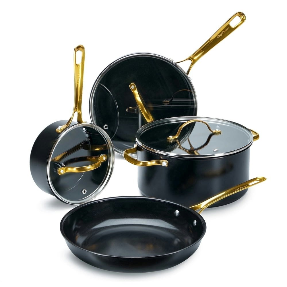 Chef Power 7-Piece Ceramic Non-Stick Cookware Set: $55.99