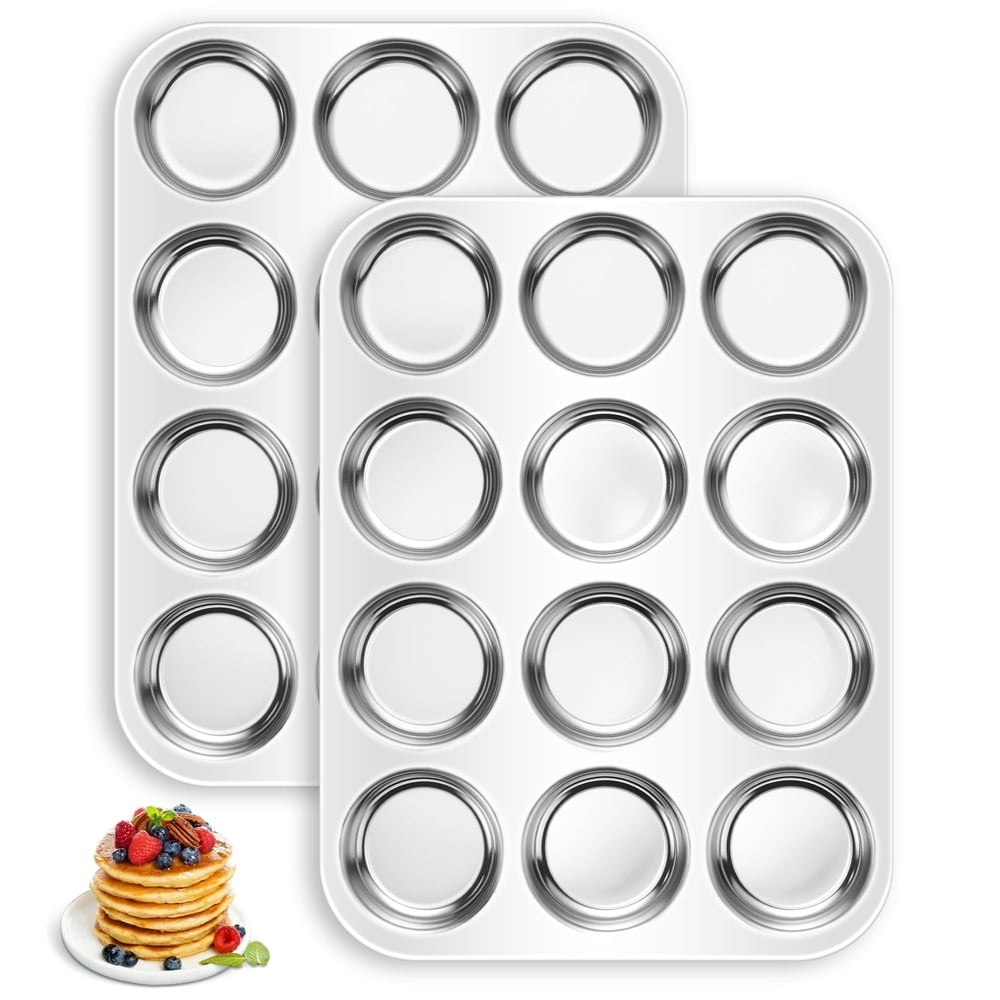 Vesteel 12-Cup Cookie Pan 2-Pack: $15.99