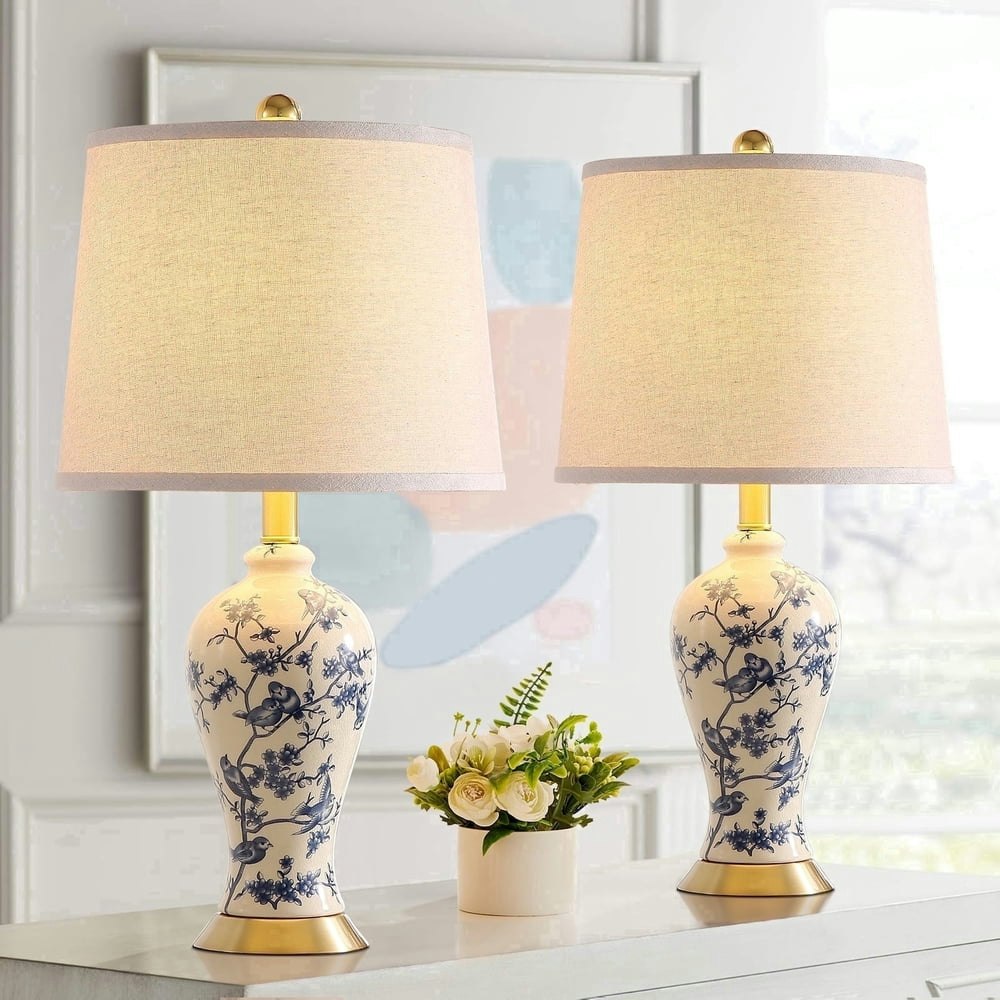 Jujuyuyop 24-Inch Porcelain Table Lamp 2-Pack: $62.99 Jujuyuyop 24-Inch Porcelain Table Lamp 2-Pack: $62.99