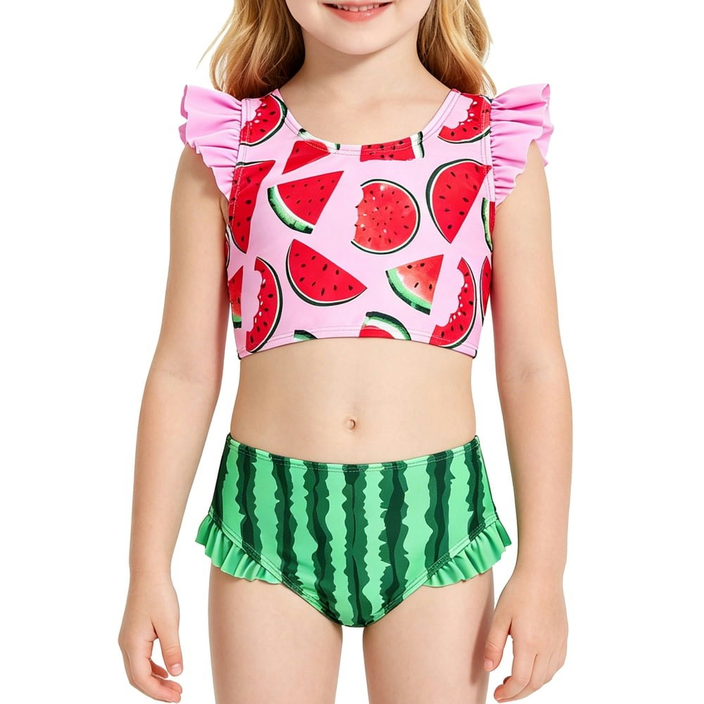 Lanbubble Girls High-Waisted Ruffle Tankini Swimsuit 5-6 Years: $12.99 Lanbubble Girls High-Waisted Ruffle Tankini Swimsuit 5-6 Years: $12.99