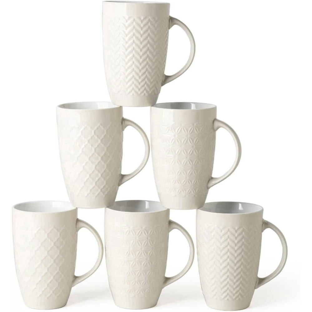 AmorArc 20-Ounce Ceramic Coffee Mug 6-Pack: $32.29