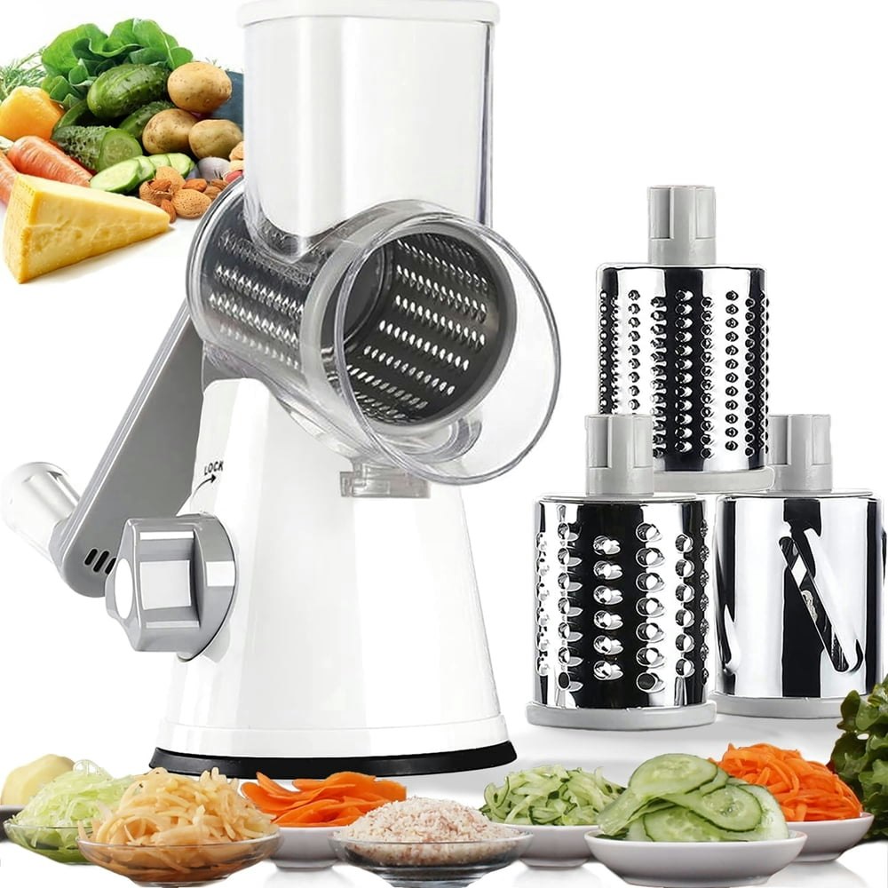 Anjinsoft Rotary Cheese Grater and Vegetable Slicer: $17.69 Anjinsoft Rotary Cheese Grater and Vegetable Slicer: $17.69