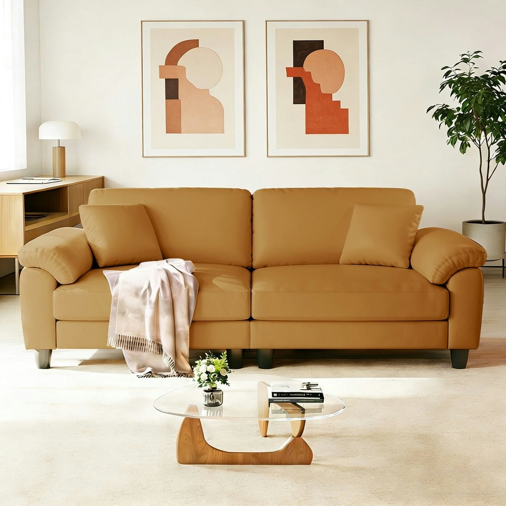 83-Inch PU Leather Sofa: $279.86 83-Inch PU Leather Sofa: $279.86