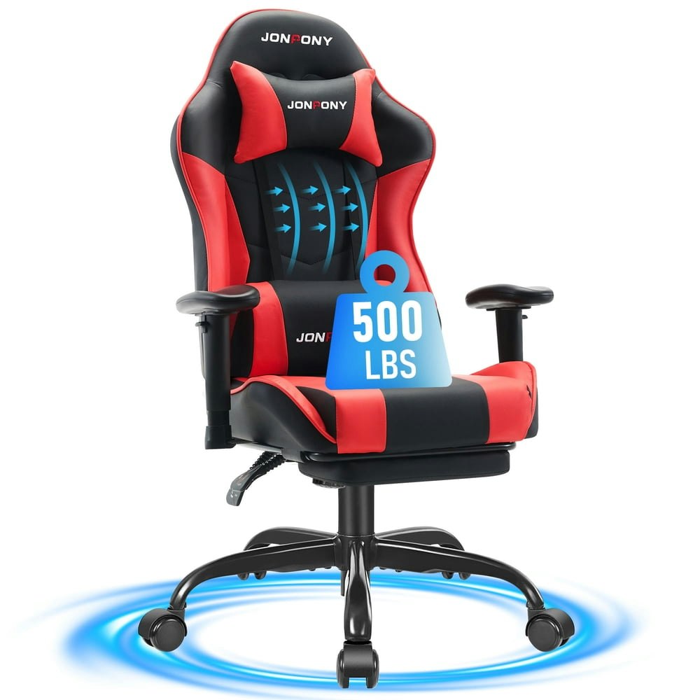 Jonpony 500-Pound Ergonomic Gaming Chair: $89.99 Jonpony 500-Pound Ergonomic Gaming Chair: $89.99