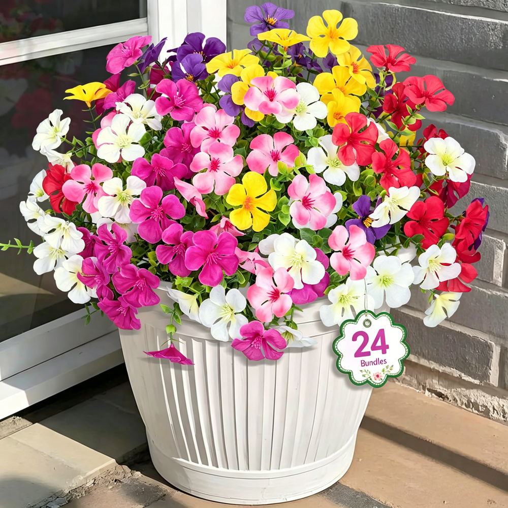 Scidweet 24-Bundle Artificial Outdoor Flowers: $17.79 Scidweet 24-Bundle Artificial Outdoor Flowers: $17.79