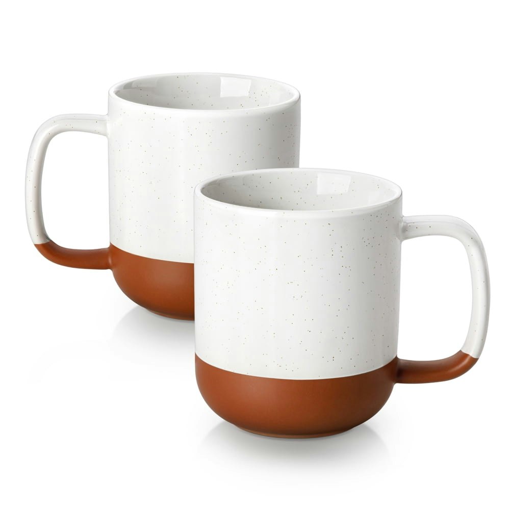 Malacasa 16-oz Porcelain Coffee Mugs 2-Pack: $11.99