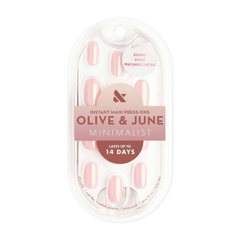 Olive & June Minimalist Round Press-On Nails 42-Count: $9.99