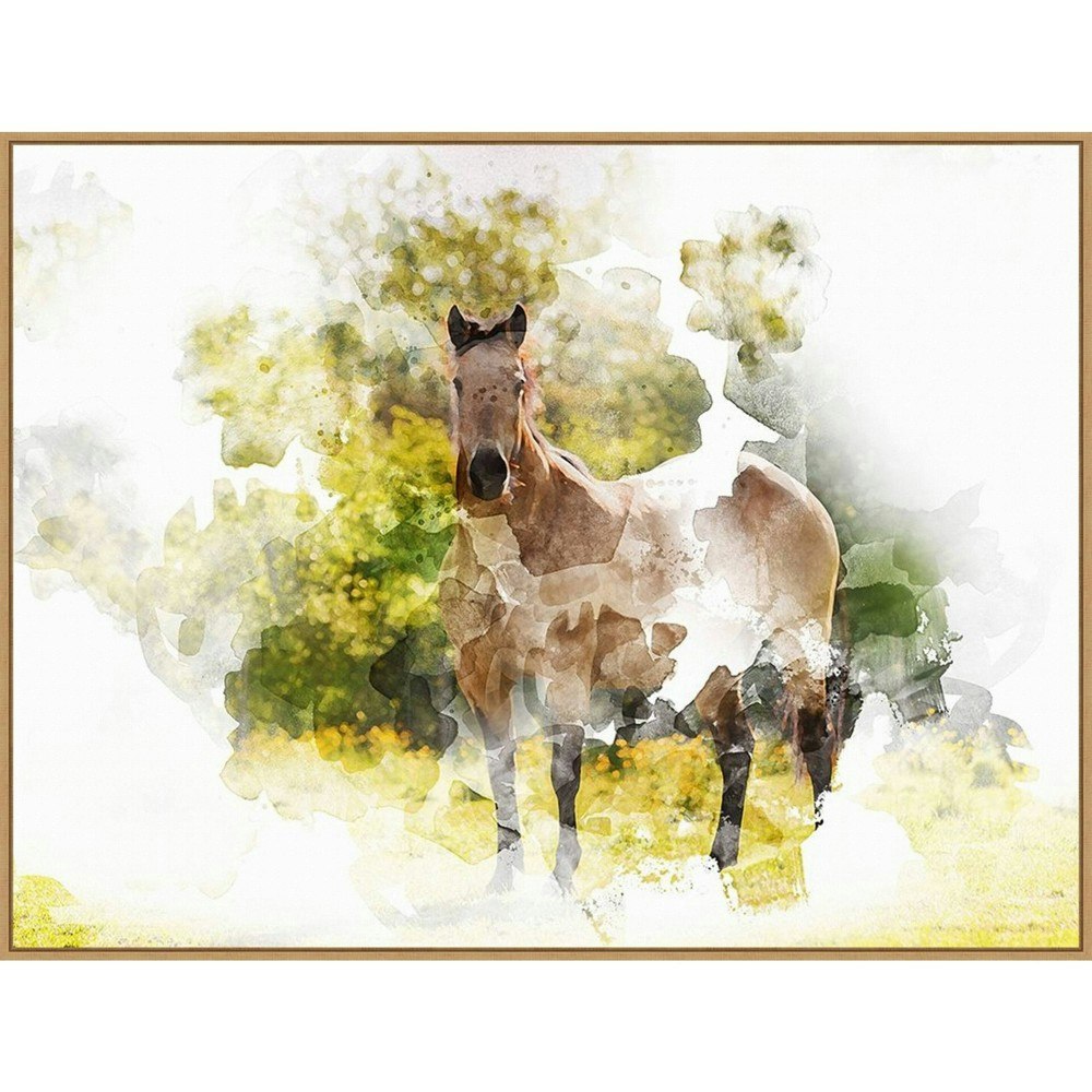 Chamira Young Stallion II Framed Canvas Wall Art: $180.99 Chamira Young Stallion II Framed Canvas Wall Art: $180.99