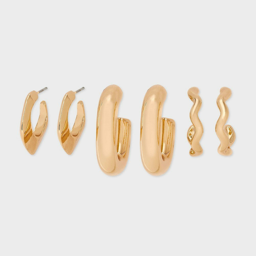 Universal Thread Smooth Hoop Earring 3-Pack: $9.99 Universal Thread Smooth Hoop Earring 3-Pack: $9.99