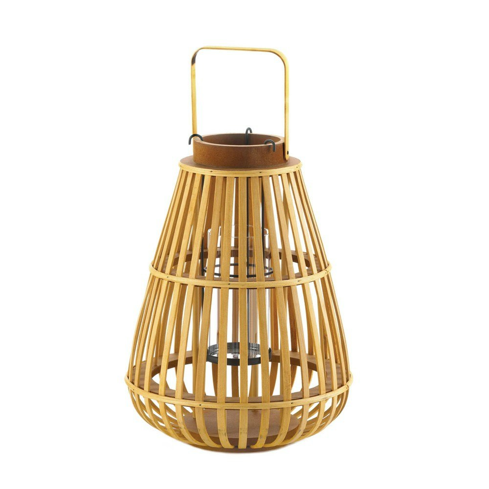 Zingz & Thingz 13.75-Inch Wood Slat Outdoor Lantern: $41.49