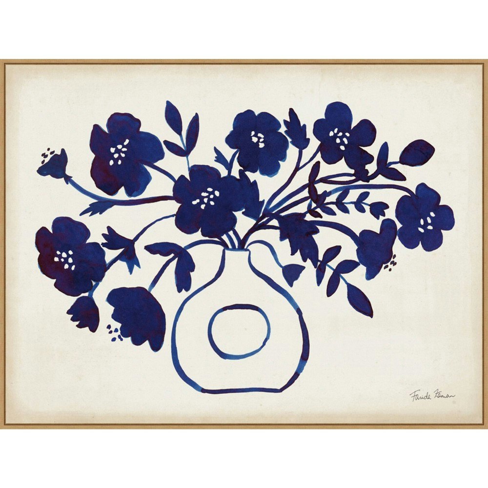Amanti Art 42" x 32" Blue Vase II Framed Canvas Print: $177.99 Amanti Art 42" x 32" Blue Vase II Framed Canvas Print: $177.99