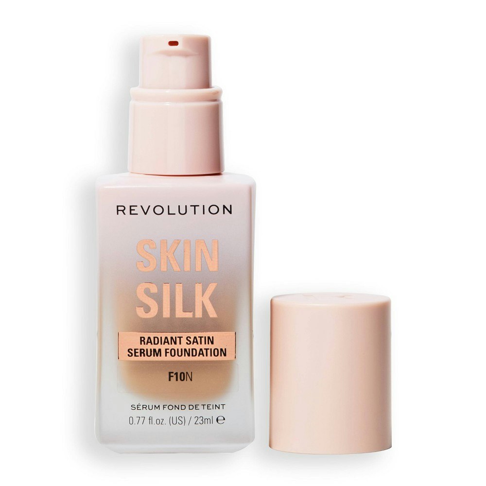 Makeup Revolution Skin Silk Serum Foundation F10N 0.77-fl oz: $15 Makeup Revolution Skin Silk Serum Foundation F10N 0.77-fl oz: $15