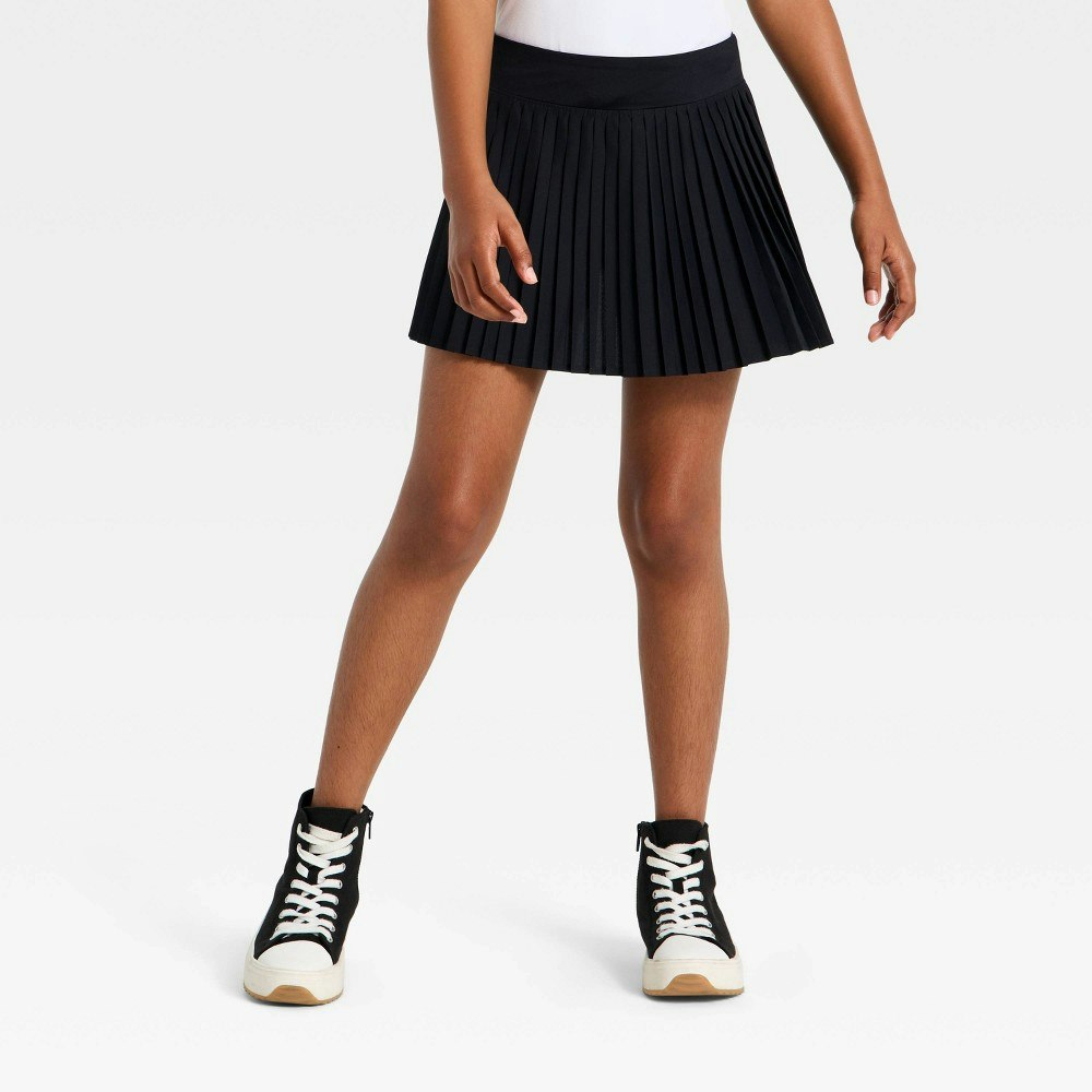 All In Motion Girls' Mid-Rise Pleated Active Skort: $15 All In Motion Girls' Mid-Rise Pleated Active Skort: $15