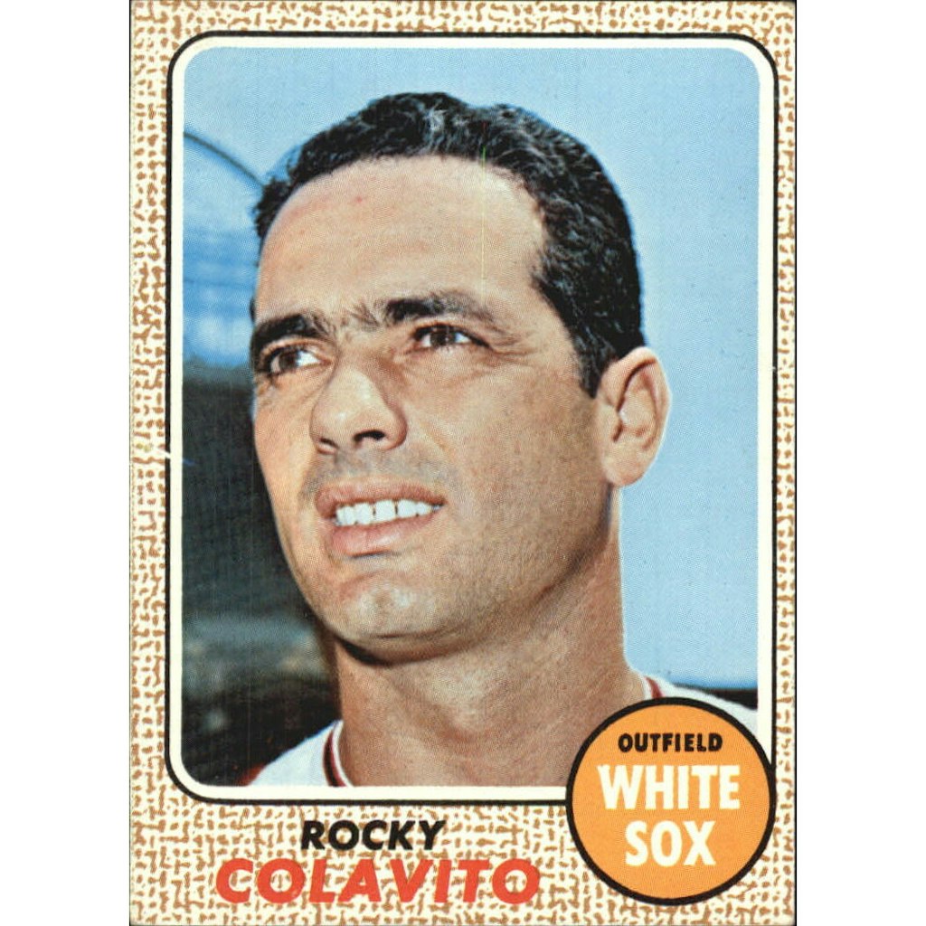 1968 Topps Rocky Colavito Trading Card: $10 1968 Topps Rocky Colavito Trading Card: $10