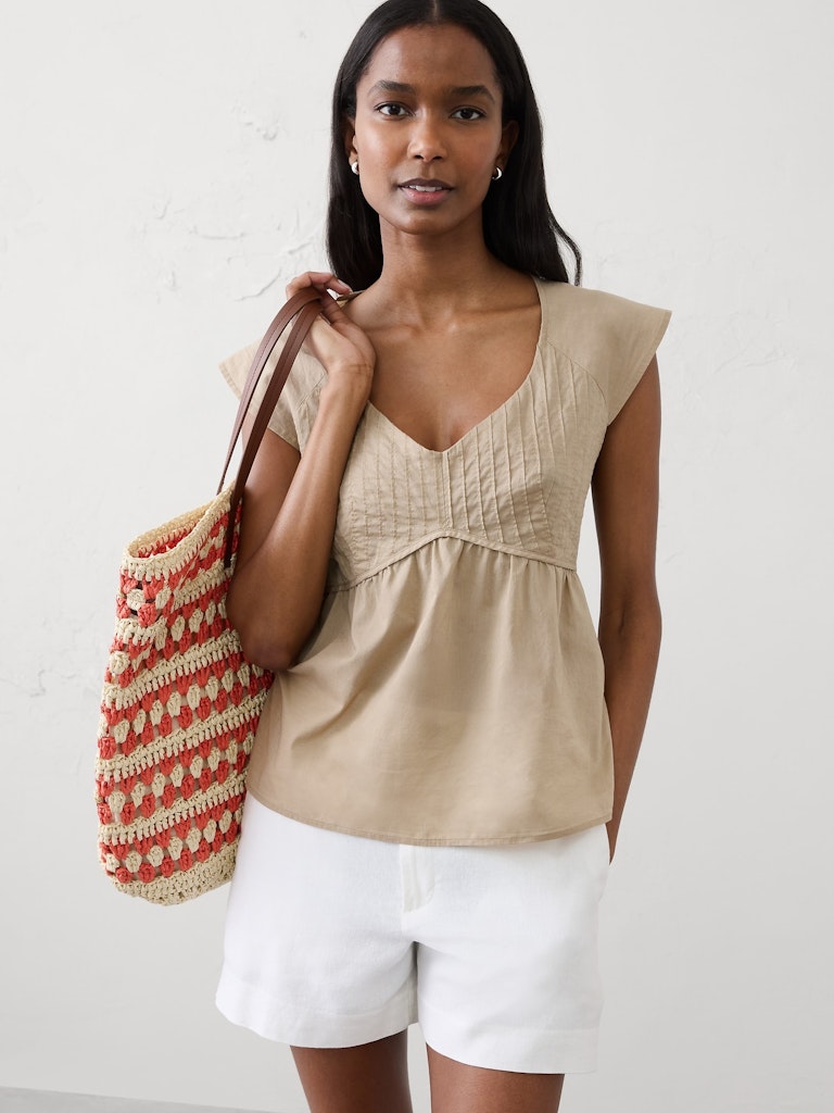 Pintuck Empire Top: $40 Pintuck Empire Top: $40