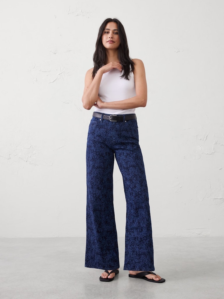 Wide-Leg High-Rise Jeans: $55 Wide-Leg High-Rise Jeans: $55
