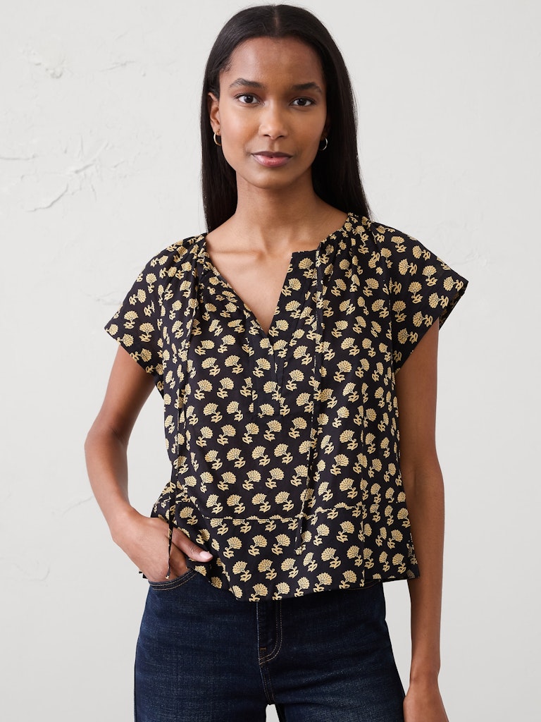 Shirred Popover Top: $59.97 Shirred Popover Top: $59.97